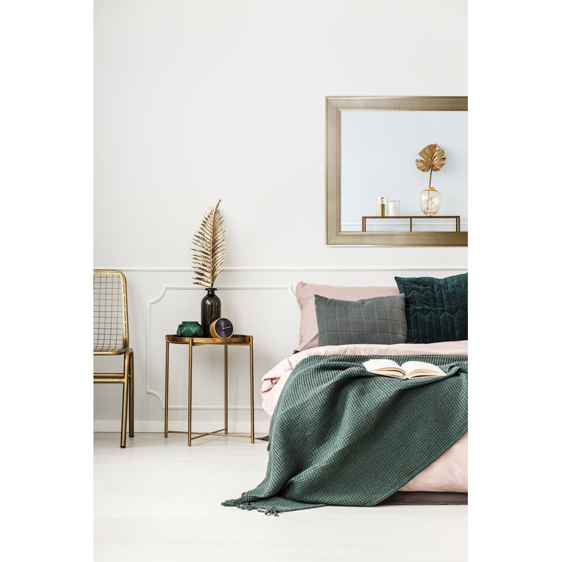 Han Plastic Flat Leaning Mirror, 182 cm H x 72 cm W, Brown