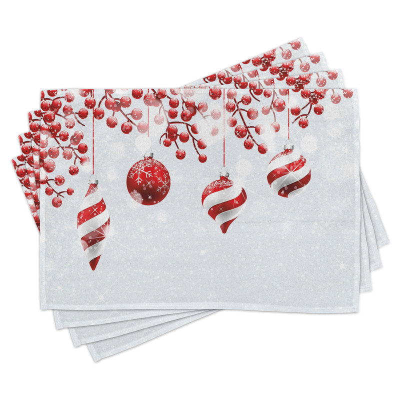 Ensemble de 8 tapis de Noël Darby Home Co