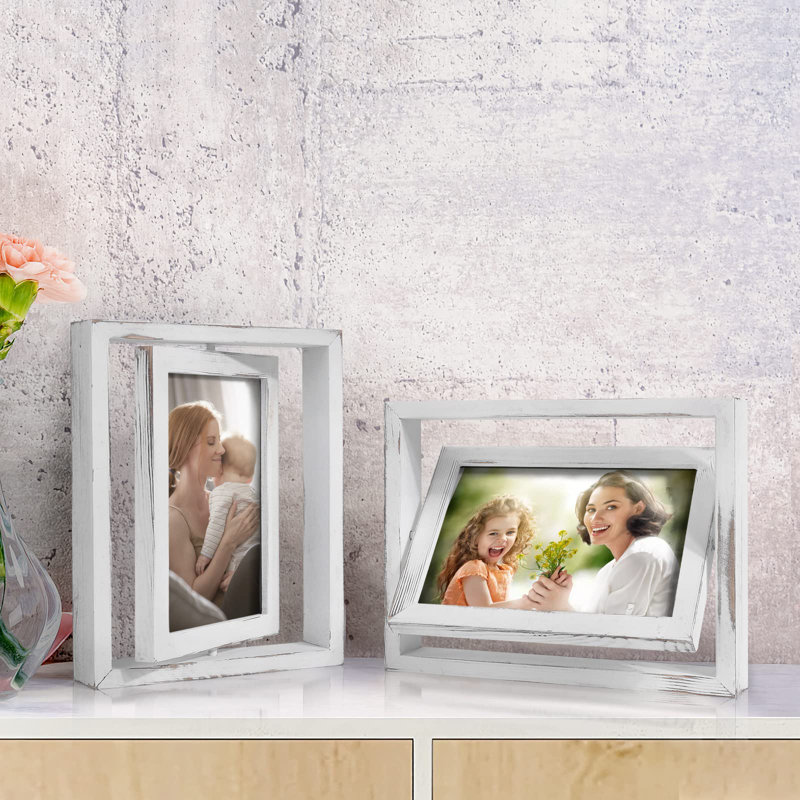 Kashanna Solid Wood Picture Frame - Set of 2, White
