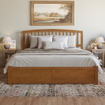Richmond Solid Wood Platform Bed with Footboard & Storage Drawers by AFI Furnishings