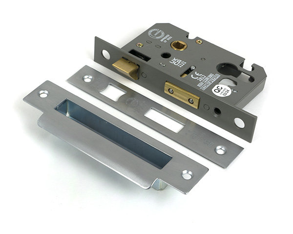 Euro Profile Sash Lock, Satin Chrome