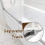 Porte de baignoire coulissante double en verre trempé transparent l 56 à 60 po x H 58 po H-122516591