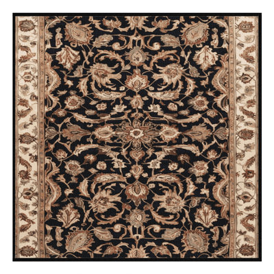Tapis brun lavable à la machine