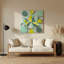 Abstract Shapes 60 Green Metal Wall Art
