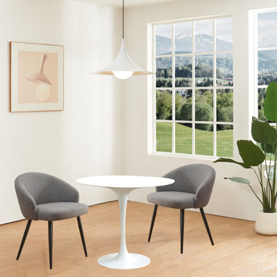 Yandier 19.1" Wide Fabric Dining Chairs (Set of 2) - Upholstered Seats, Modern Comfort​ by George Oliver