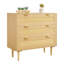 Commode 3 tiroirs en rotin