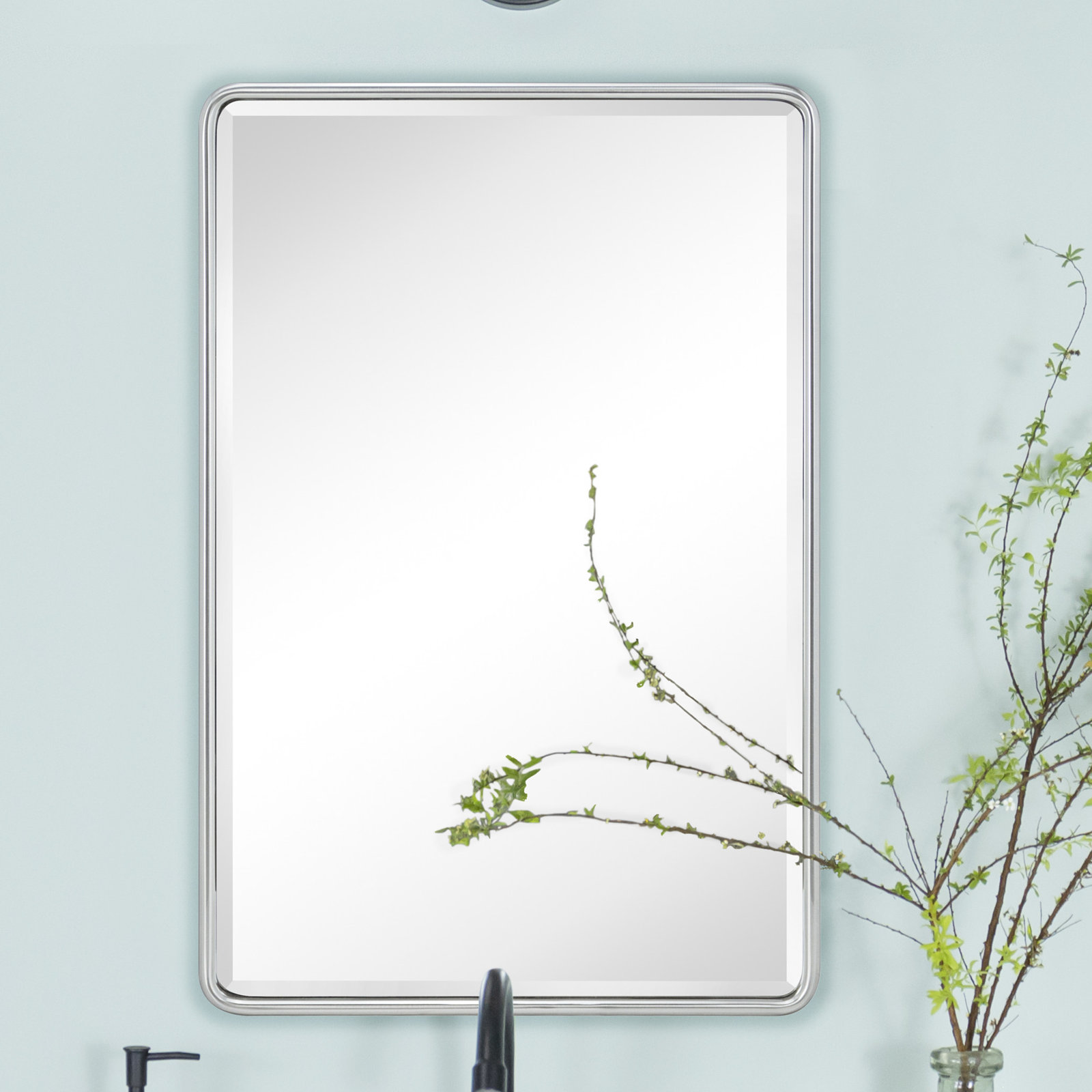 Recessed Medicine Cabinet, Black, 27.5'' H x 16.5'' W