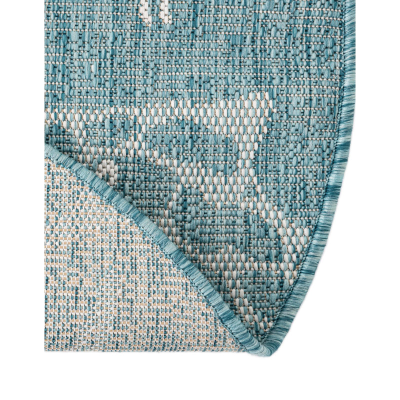 Angelys Indoor/Outdoor Area Rug, Round 5'3"
