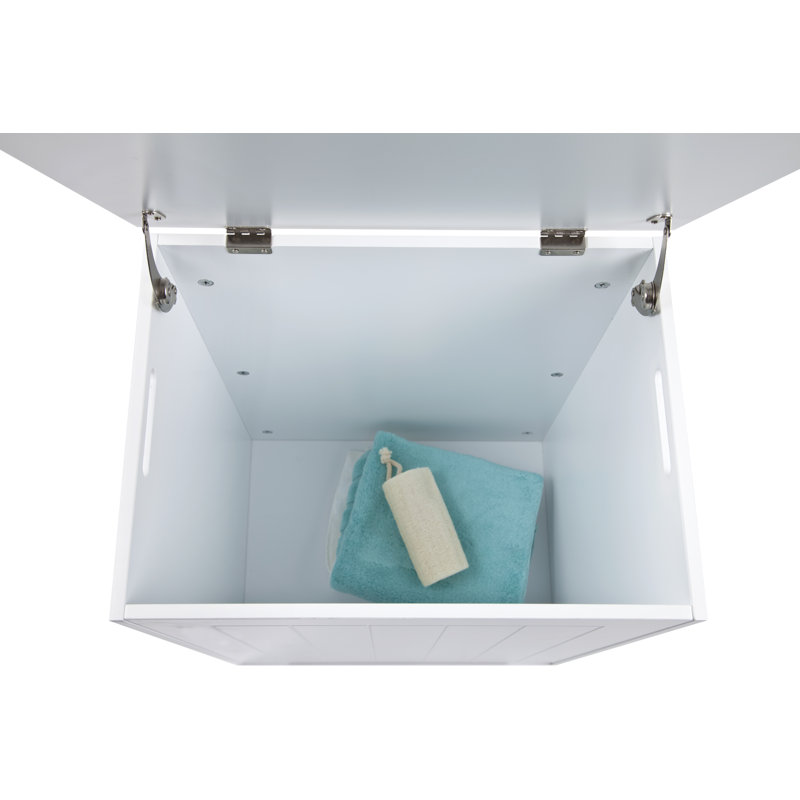 Wood Cabinet Laundry Hamper with Handles
