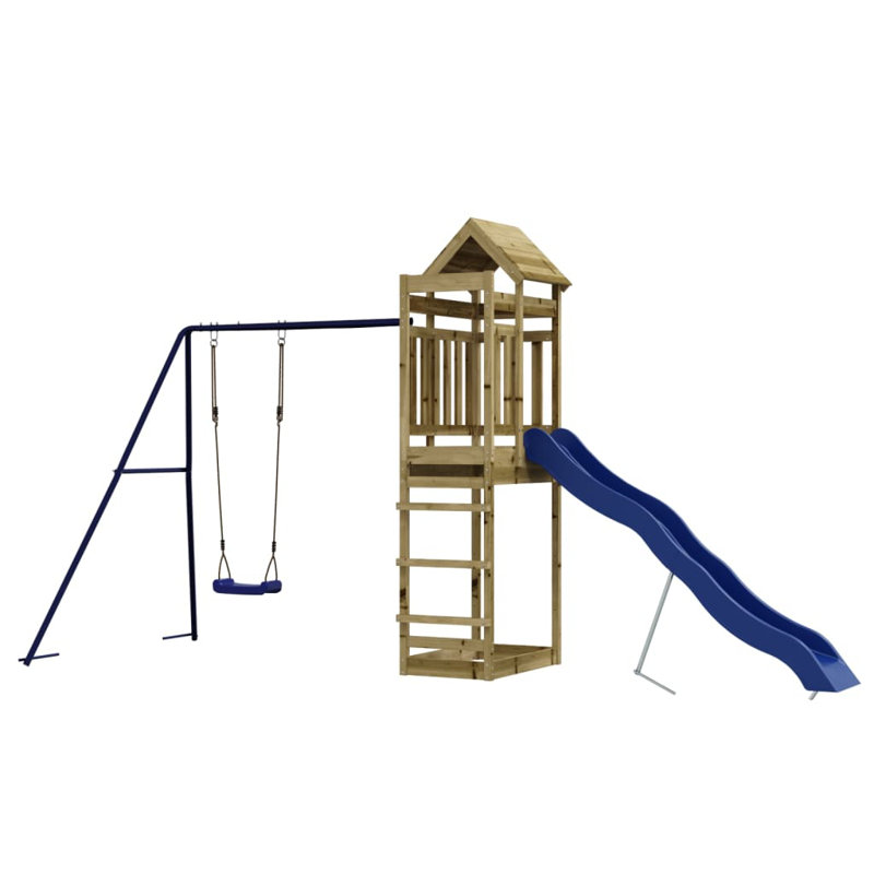 Fregoso Freeport Park Swing Set with, Brown