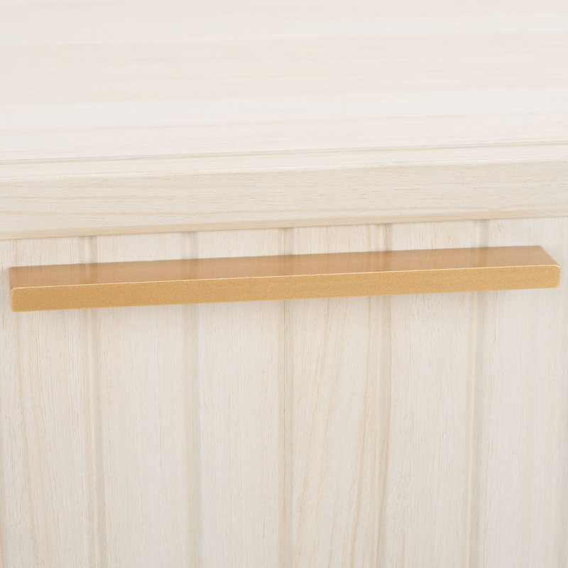 Casmira 21.65'' W Nightstand, Bleached White/Gold