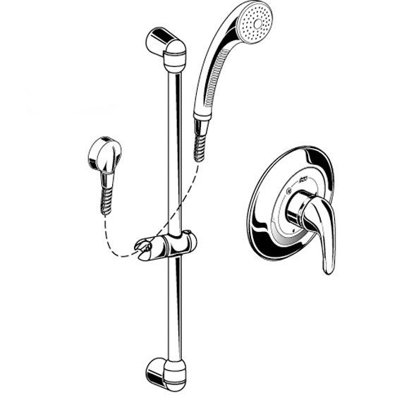 Robinet de douche commerciale flowise