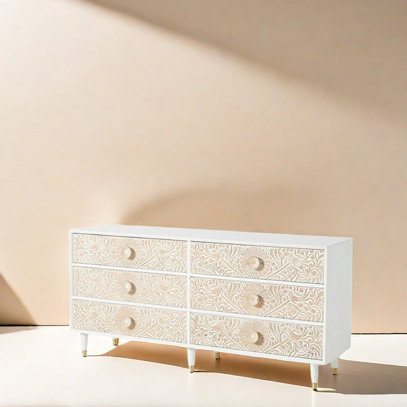 Buffet European Retro Fashion, Blanc