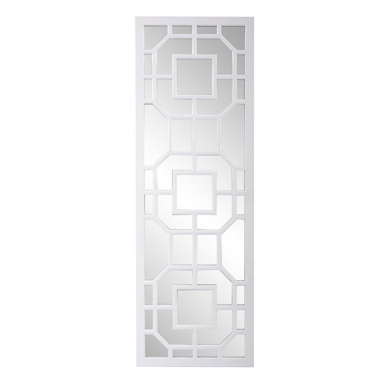 Miroir mural Lynnessa, Blanc mat