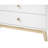 Caillier 35" Wide Modern Scandinavian Style Solid Brazilian Pine Frame Chest with 5 Drawers