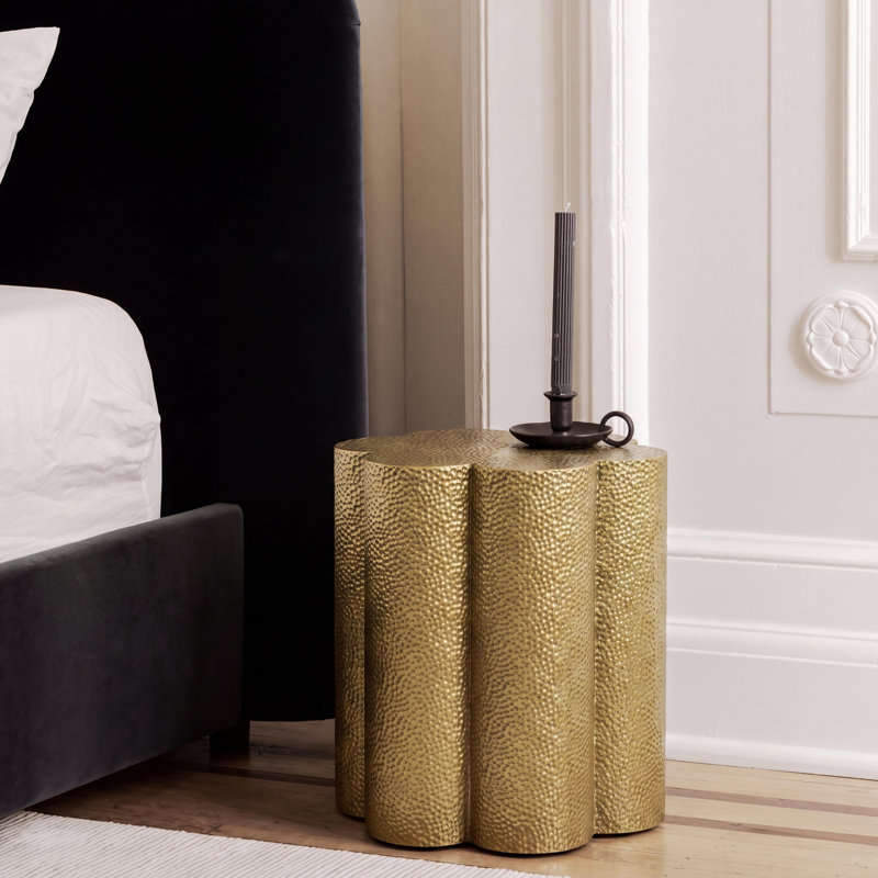 Iron Top End Table