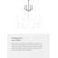 Lustre linéaire moderne Spoutnik 10 lumières Nebraska-38980614