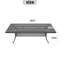 Table de salle à manger ovale en aluminium coulé pour les rassemblements et les repas en plein air