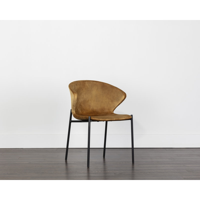 Upholstered Dining Chair, Gold
