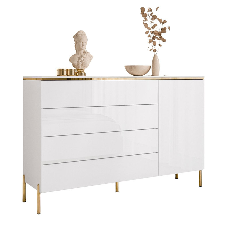 Heathfield 140 Cm Wide 4 Drawer Sideboard