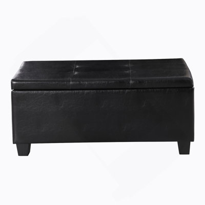 Large Storage Ottoman Bench Set, 3 In 1 Combination Ottoman, Tufted Ottoman Linen Bench