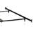 Adams Black Queen or E King Bolt-On Bed Frame