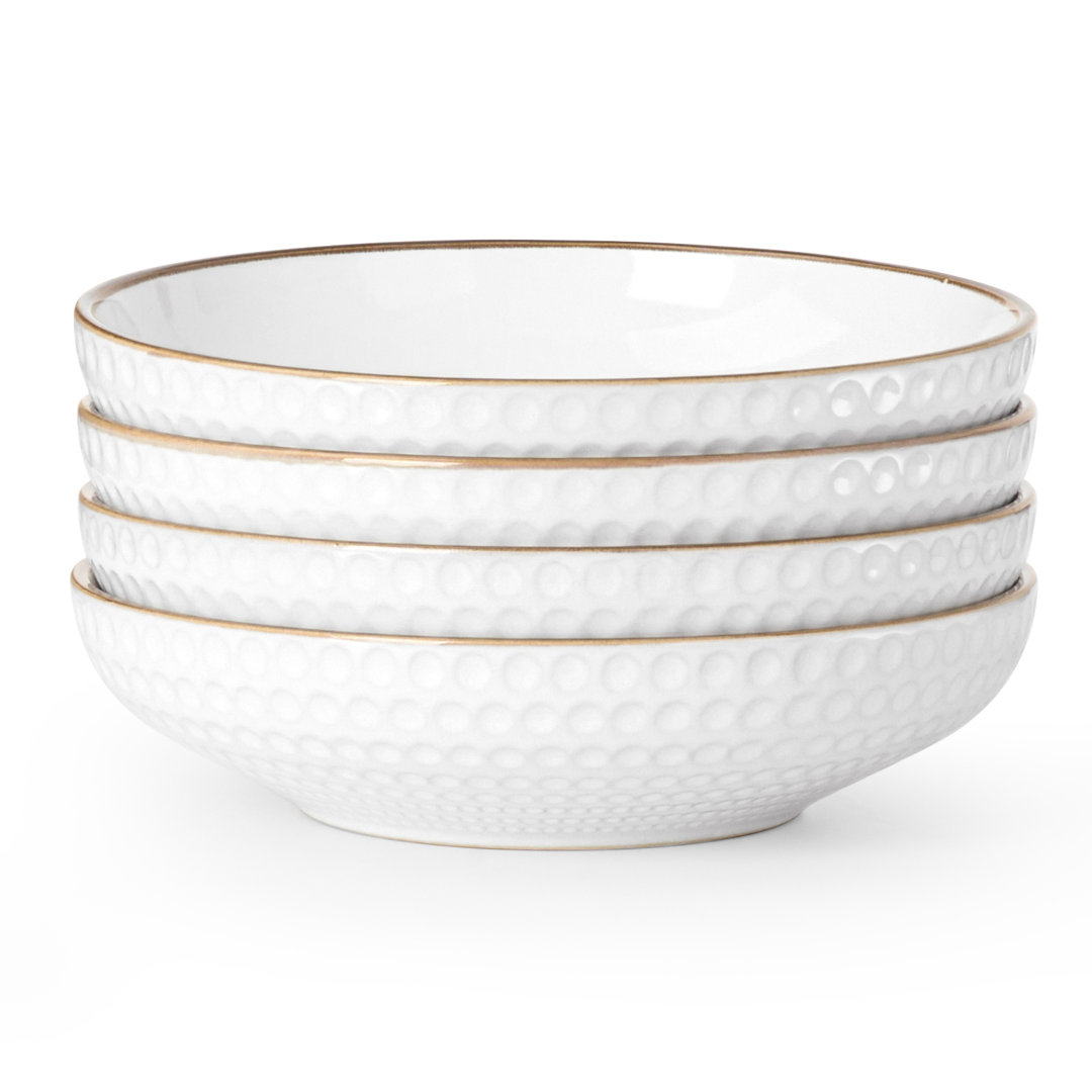 4 Pieces 34oz Stoneware Pasta Bowls - Service for 4