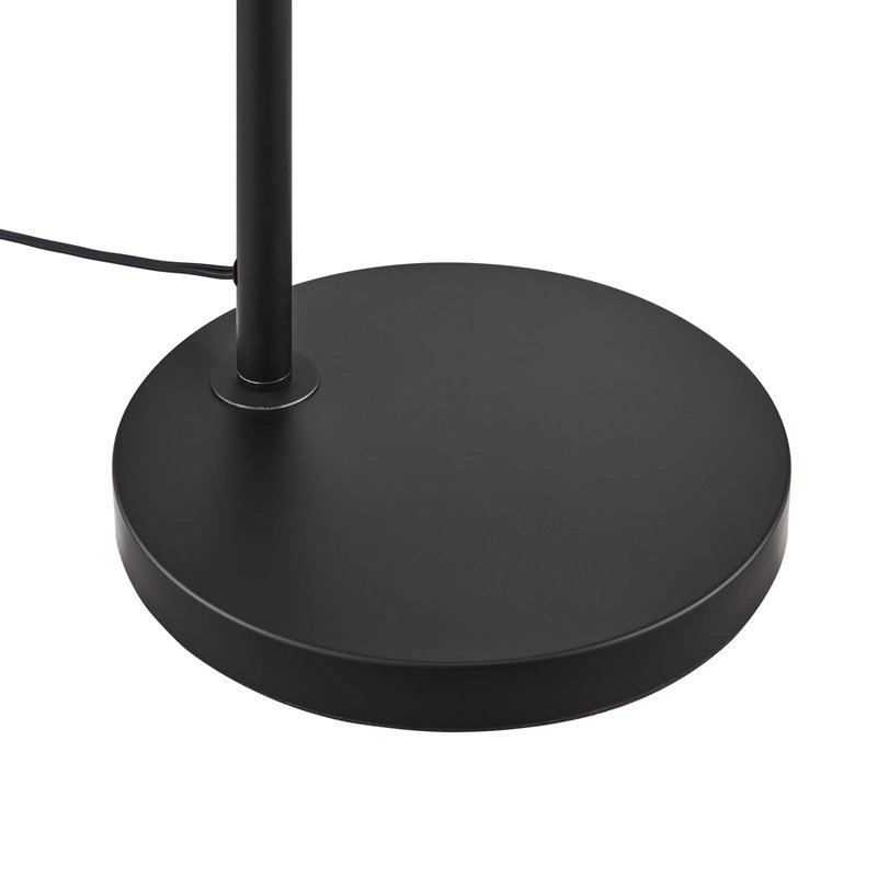 Modway Element Transparent Glass Glass and Metal Floor Lamp, Black