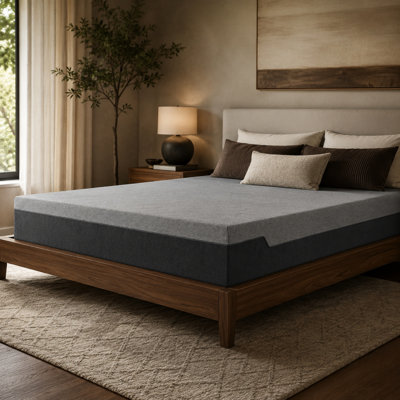 Mastandrea 14 Inch Cooling Memory Foam Mattress with Graphene Copper Gel Infusion, AeroFusion Pressure Relief Foam, Breathable Black Diamond Cover & Bed-in-a-Box Design