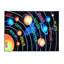Furnish my Place  Area Rug Solar System for Playroom, Bedroom & Classroom | Nylon | Skid Resistant Rubber Backing Washable Floor Mat | Rectangle Multicolor 3'3"x5', Multi Colour-1954396135