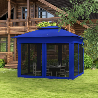 Abri escamotable d'extérieur 11 pi x 11 pi Outsunny