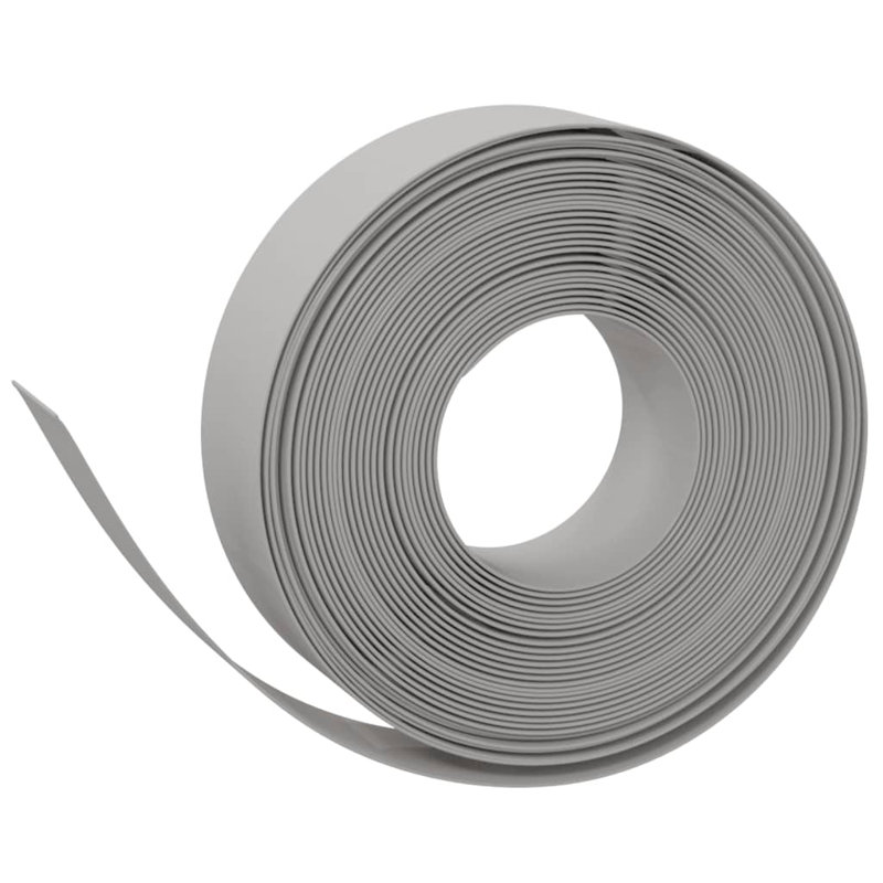 Bordure de jardin en polyéthylène gris 32,8 pi 5,9 po Vidaxl, H 2,9 pi x l 0,6 pi, Gris