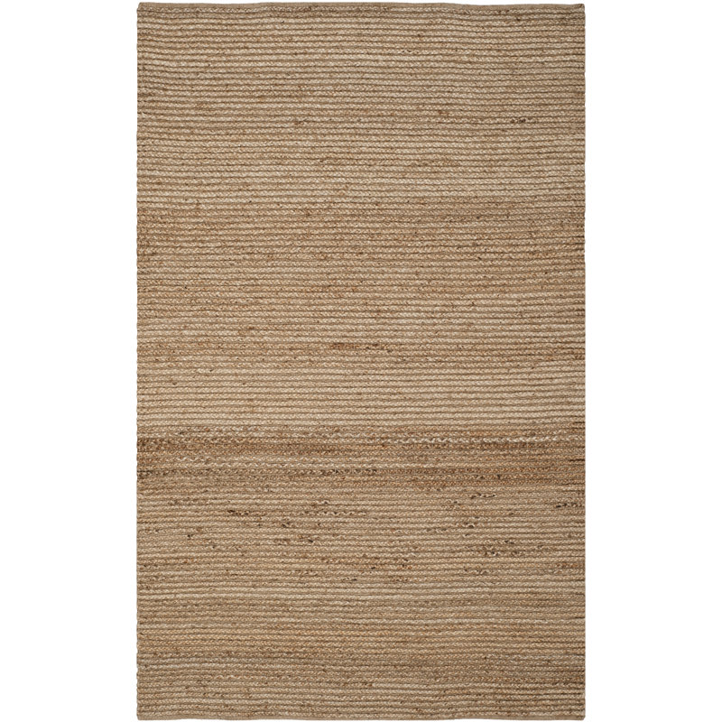 Doleman Cape Cod Hand Woven Jute Solid Color Rug, Rectangle 5' x 8'