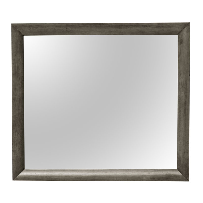 Miroir mural chic Chic, Gris, 39 po x 35 po, Rectangulaire