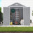 Durable Resin Outdoor Storage Shed With Floor, Lockable Door And Window
