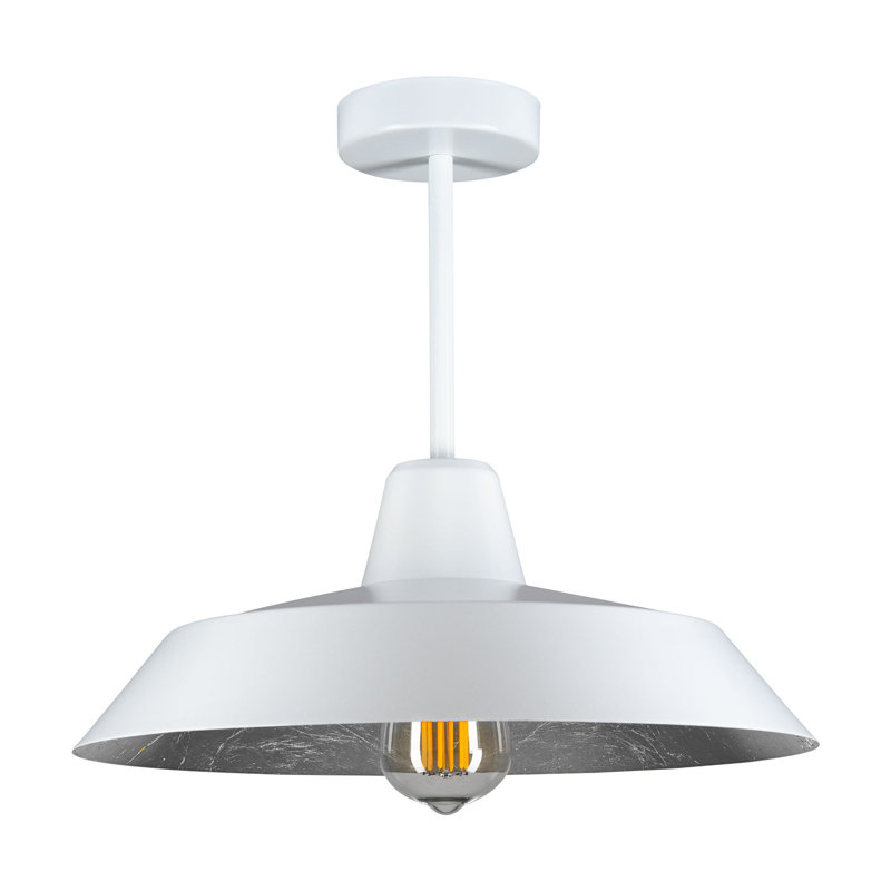 Cinco Basic Semi Flush Mount, White, White/White