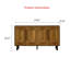 Modern Handleless Console Table | Solid Wood Storage Cabinet with 4 Doors & Adjustable Shelf for Living Room, Entryway, Dining Room
