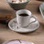 Tasse à café et soucoupe en espresso 4,1 oz en céramique Campestre - Va au micro-ondes, au four et au lave-vaisselle
