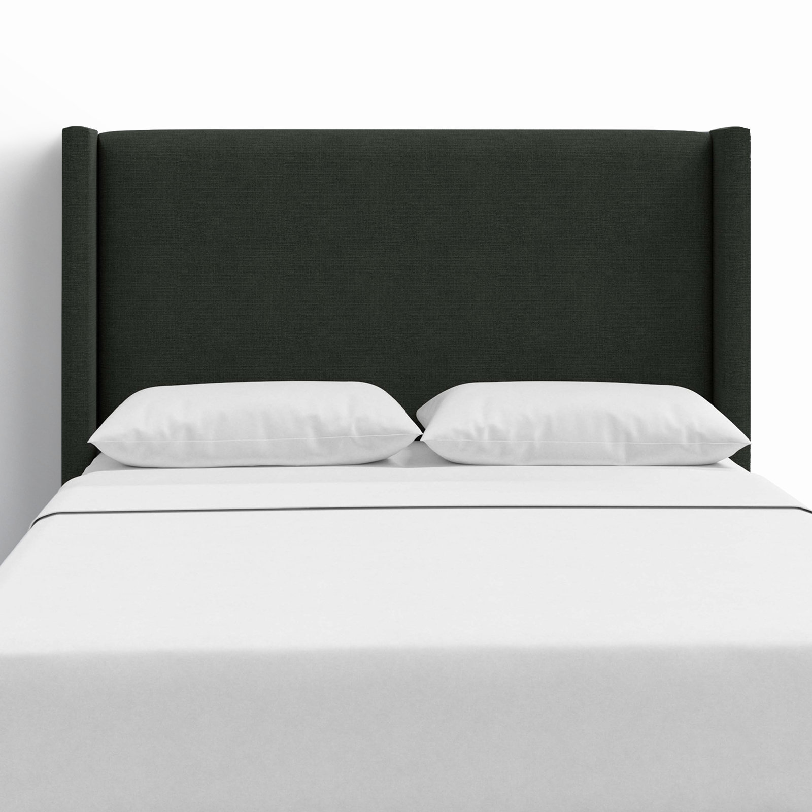 Hanson Upholstered Headboard, California King, Classic Black Linen