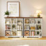 Miguel 9-Cube Wood Bookcase, 3-Tier Cube Storage Organizer with Anti-Tip Hardware(Set of 2)