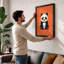 Friendly Panda Modern - Framed Print-165474145-165474158