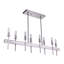 Luminaire suspendu linéaire à 8 lumières pour îlot de cuisine Retta-1228508887