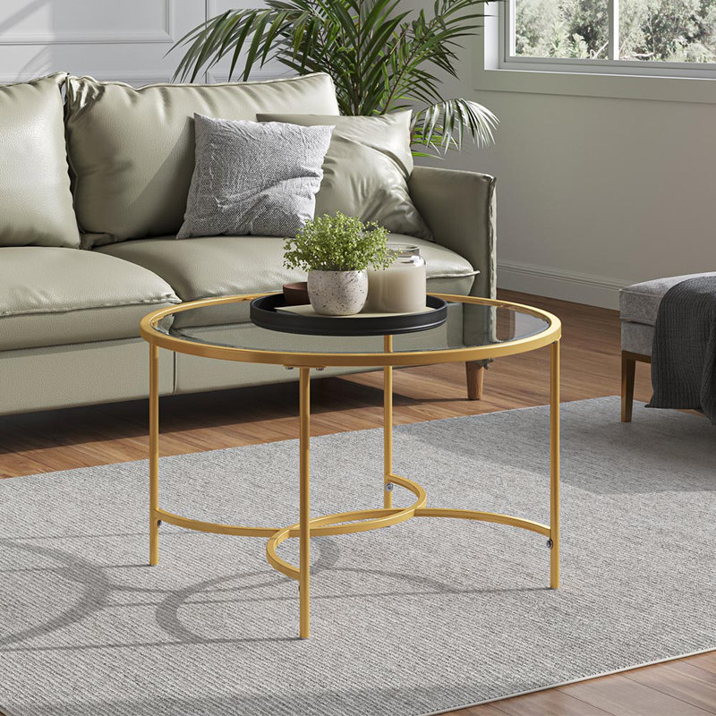 Gilkes Four Leg Coffee Table, Gold