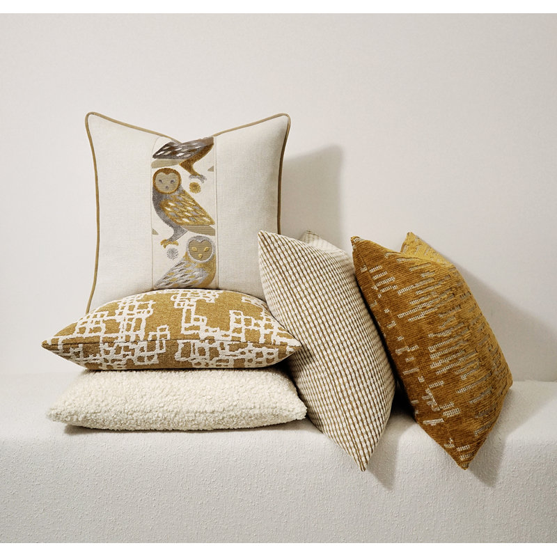 Terre Square Pillow Cover & Insert, Square 20", Amber