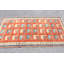 Tapis turc rétro Oushak rouge radiant pour plancher d'intérieur ou de maison avec détails bohémiens