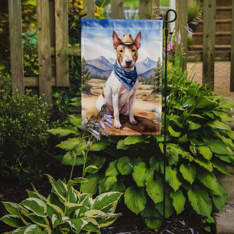 Drapeau Cowboy Welcome Garden, Bull-terrier