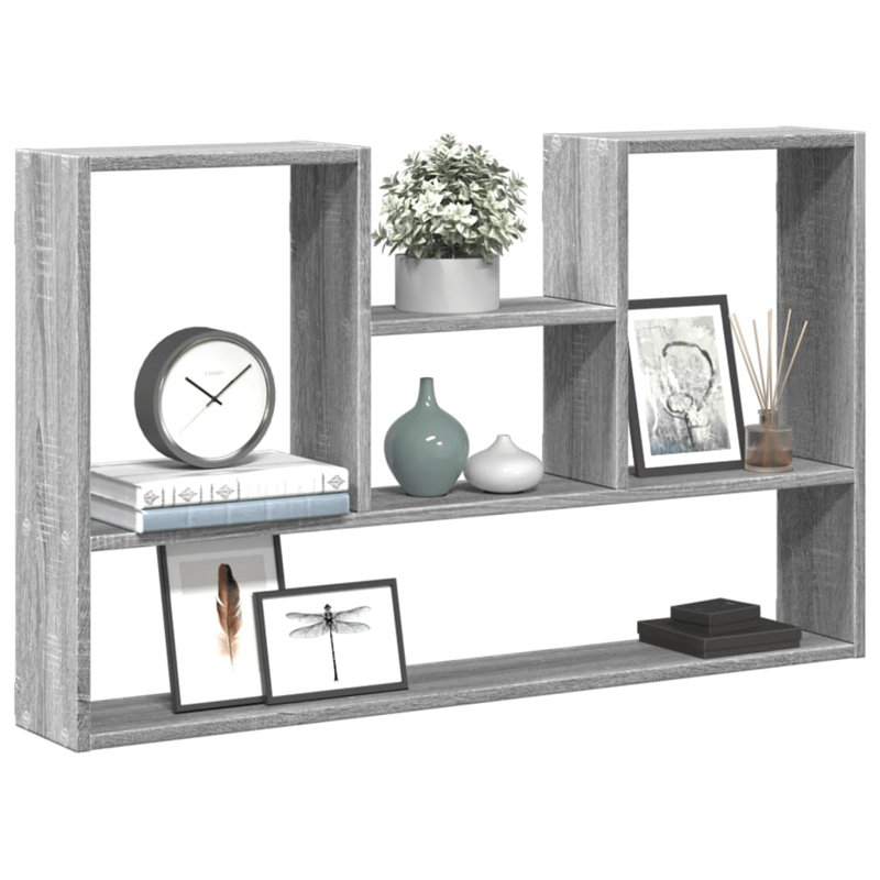 Reus Floating Shelf, Grey Sonoma