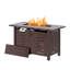 Jalice Steel Propane Outdoor Fire Pit Table-548045134