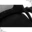 Chaise de bureau à haut dossier avec hauteur réglable et pivotante, ergonomique, filet noir, base en métal pour une utilisation ergonomique à 360 degrés