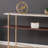Faux Marble Console Table, With Storage